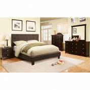 LEEROY Gray 4 Pc. Set (QUEEN BED +  1NS + DRESSER + MIRROR)